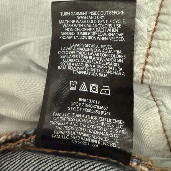 Express Bootcut Jeans Medium Wash Size 8 - Picture 7 of 8